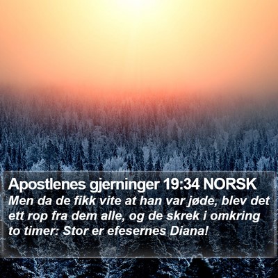 Apostlenes gjerninger 19:34 NORSK Bible Verse Image