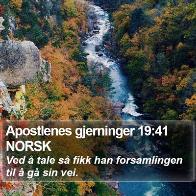 Apostlenes gjerninger 19:41 NORSK Bible Verse Image