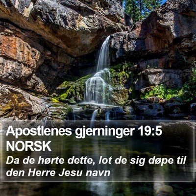 Apostlenes gjerninger 19:5 NORSK Bible Verse Image