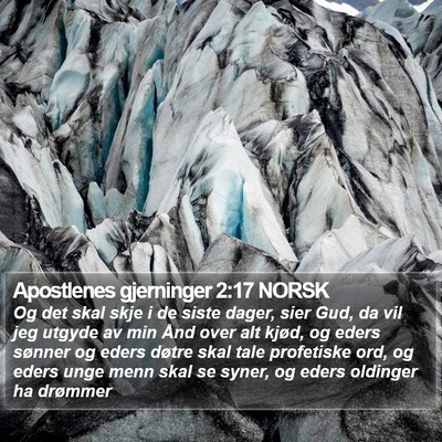 Apostlenes gjerninger 2:17 NORSK Bible Verse Image