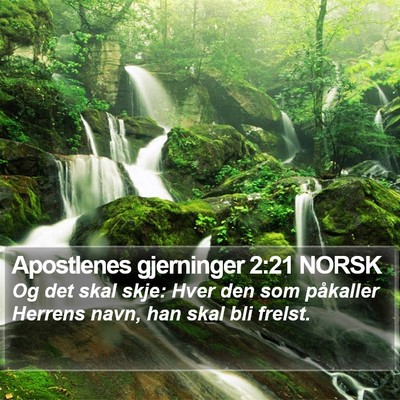 Apostlenes gjerninger 2:21 NORSK Bible Verse Image