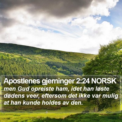 Apostlenes gjerninger 2:24 NORSK Bible Verse Image