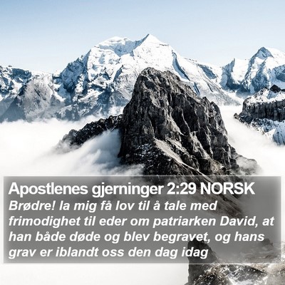 Apostlenes gjerninger 2:29 NORSK Bible Verse Image