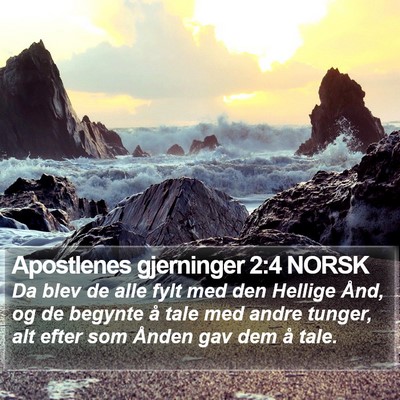Apostlenes gjerninger 2:4 NORSK Bible Verse Image