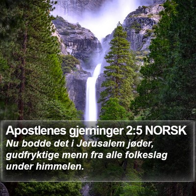 Apostlenes gjerninger 2:5 NORSK Bible Verse Image