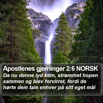 Apostlenes gjerninger 2:6 NORSK Bible Verse Image