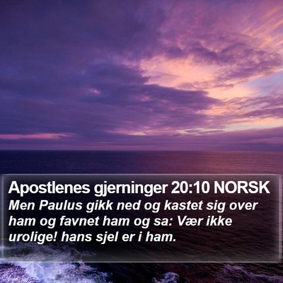 Apostlenes gjerninger 20:10 NORSK Bible Verse Image