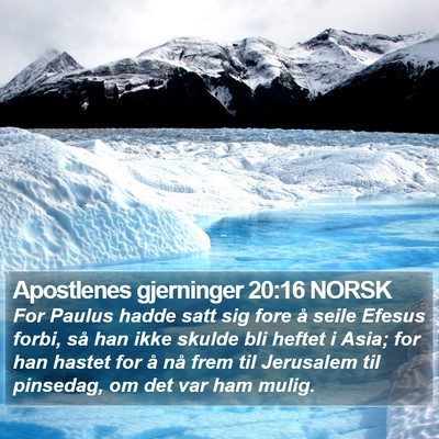 Apostlenes gjerninger 20:16 NORSK Bible Verse Image