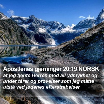 Apostlenes gjerninger 20:19 NORSK Bible Verse Image