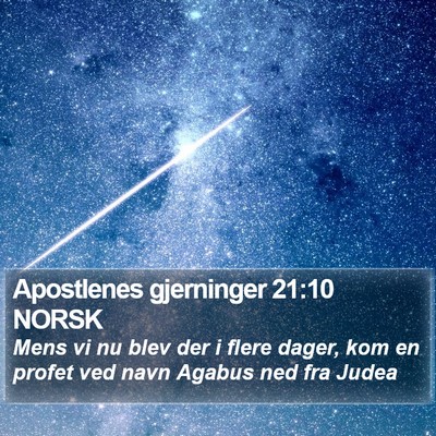 Apostlenes gjerninger 21:10 NORSK Bible Verse Image