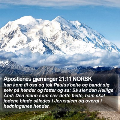 Apostlenes gjerninger 21:11 NORSK Bible Verse Image