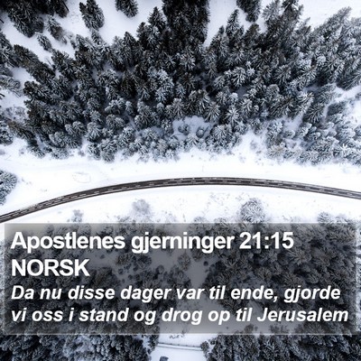 Apostlenes gjerninger 21:15 NORSK Bible Verse Image