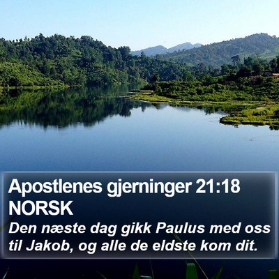 Apostlenes gjerninger 21:18 NORSK Bible Verse Image
