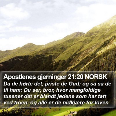 Apostlenes gjerninger 21:20 NORSK Bible Verse Image