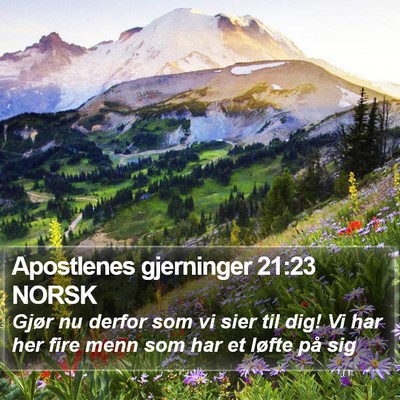 Apostlenes gjerninger 21:23 NORSK Bible Verse Image