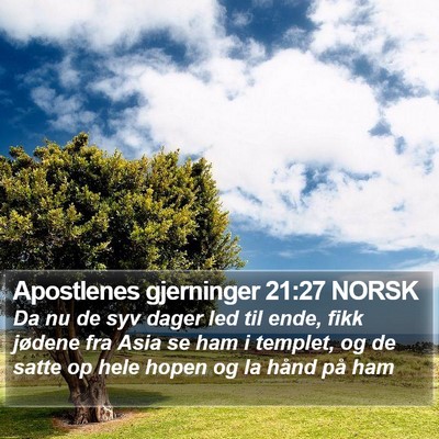 Apostlenes gjerninger 21:27 NORSK Bible Verse Image