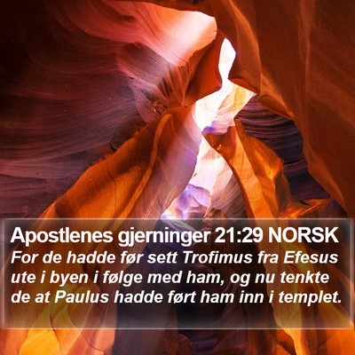 Apostlenes gjerninger 21:29 NORSK Bible Verse Image