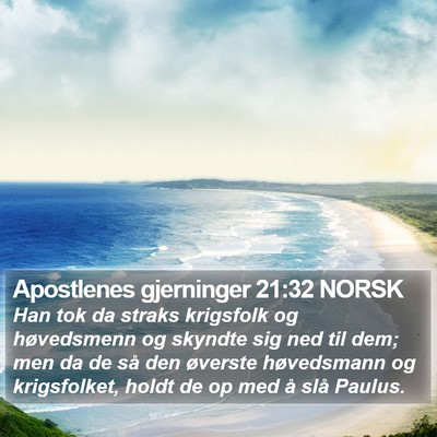 Apostlenes gjerninger 21:32 NORSK Bible Verse Image