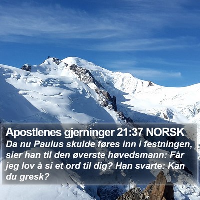 Apostlenes gjerninger 21:37 NORSK Bible Verse Image