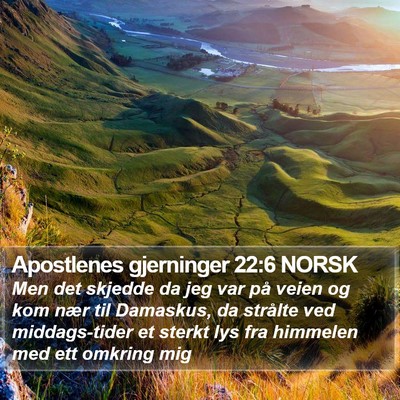 Apostlenes gjerninger 22:6 NORSK Bible Verse Image