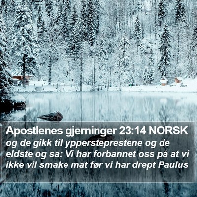 Apostlenes gjerninger 23:14 NORSK Bible Verse Image