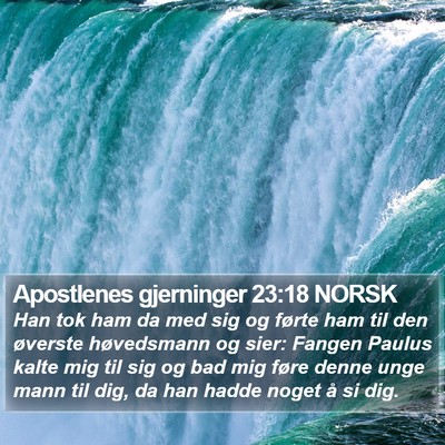 Apostlenes gjerninger 23:18 NORSK Bible Verse Image