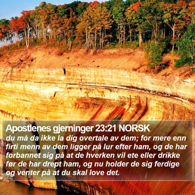 Apostlenes gjerninger 23:21 NORSK Bible Verse Image