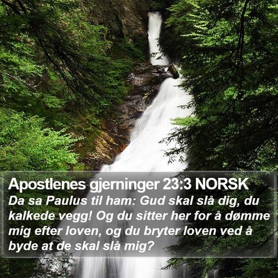 Apostlenes gjerninger 23:3 NORSK Bible Verse Image