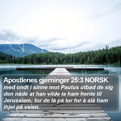 Apostlenes gjerninger 25:3 NORSK Bible Verse Image