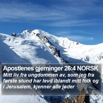 Apostlenes gjerninger 26:4 NORSK Bible Verse Image