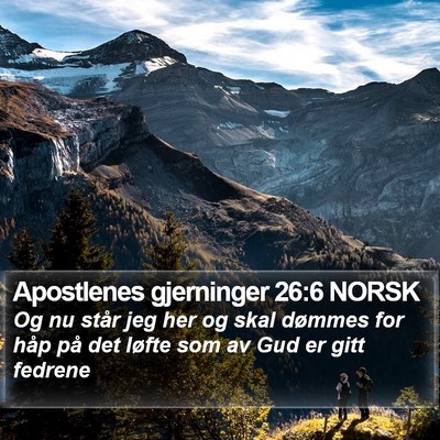 Apostlenes gjerninger 26:6 NORSK Bible Verse Image