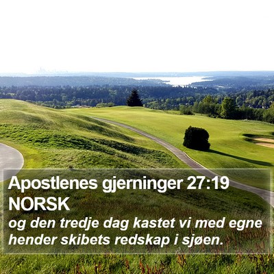 Apostlenes gjerninger 27:19 NORSK Bible Verse Image