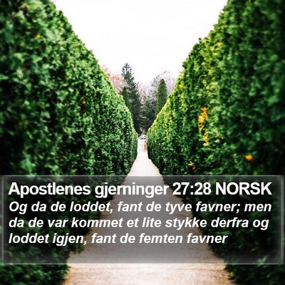 Apostlenes gjerninger 27:28 NORSK Bible Verse Image