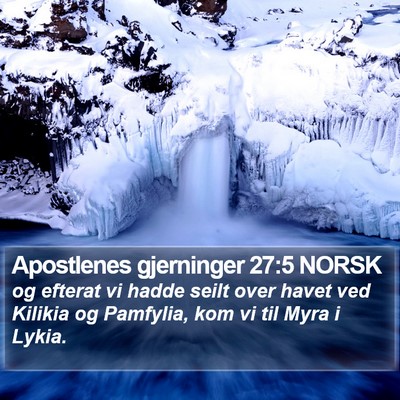 Apostlenes gjerninger 27:5 NORSK Bible Verse Image