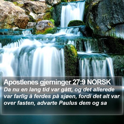 Apostlenes gjerninger 27:9 NORSK Bible Verse Image