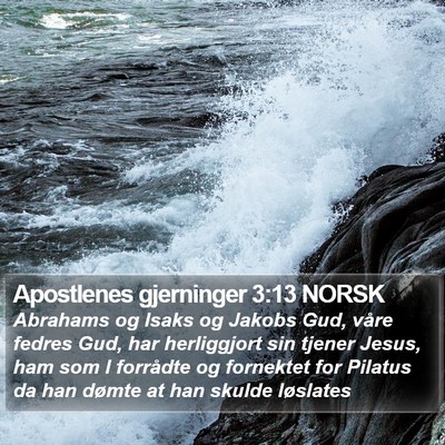 Apostlenes gjerninger 3:13 NORSK Bible Verse Image