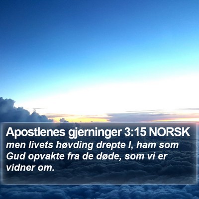 Apostlenes gjerninger 3:15 NORSK Bible Verse Image