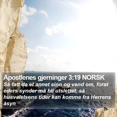 Apostlenes gjerninger 3:19 NORSK Bible Verse Image