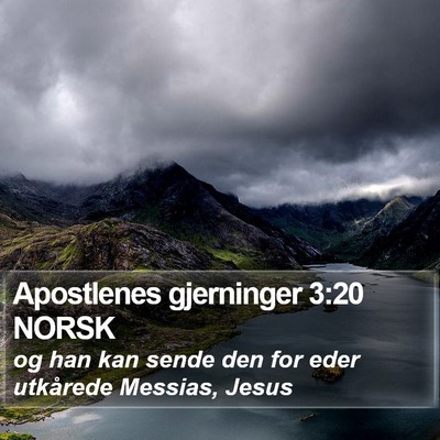 Apostlenes gjerninger 3:20 NORSK Bible Verse Image