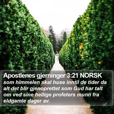 Apostlenes gjerninger 3:21 NORSK Bible Verse Image