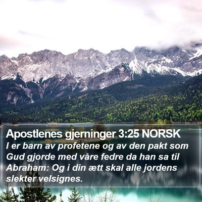 Apostlenes gjerninger 3:25 NORSK Bible Verse Image