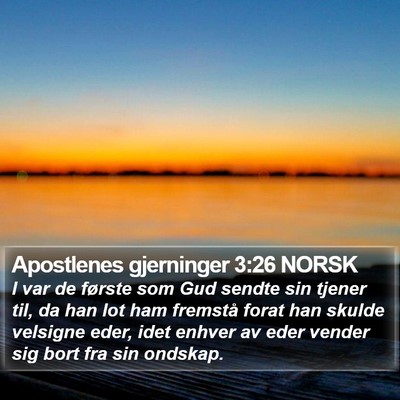 Apostlenes gjerninger 3:26 NORSK Bible Verse Image