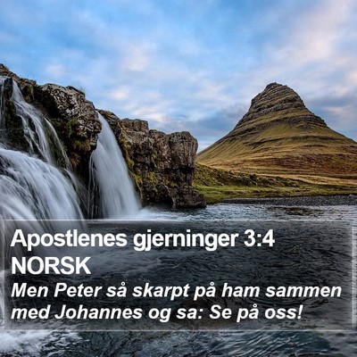 Apostlenes gjerninger 3:4 NORSK Bible Verse Image