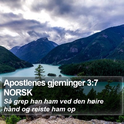 Apostlenes gjerninger 3:7 NORSK Bible Verse Image