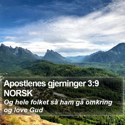 Apostlenes gjerninger 3:9 NORSK Bible Verse Image