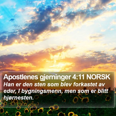 Apostlenes gjerninger 4:11 NORSK Bible Verse Image