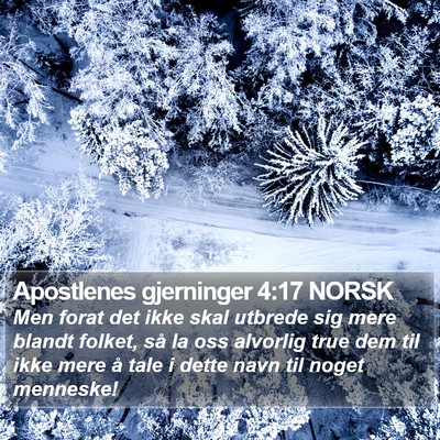 Apostlenes gjerninger 4:17 NORSK Bible Verse Image