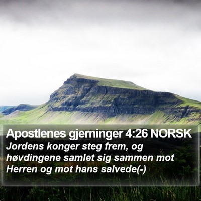 Apostlenes gjerninger 4:26 NORSK Bible Verse Image