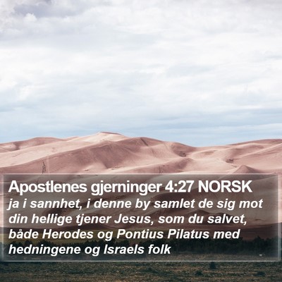 Apostlenes gjerninger 4:27 NORSK Bible Verse Image