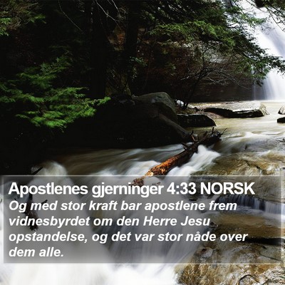 Apostlenes gjerninger 4:33 NORSK Bible Verse Image